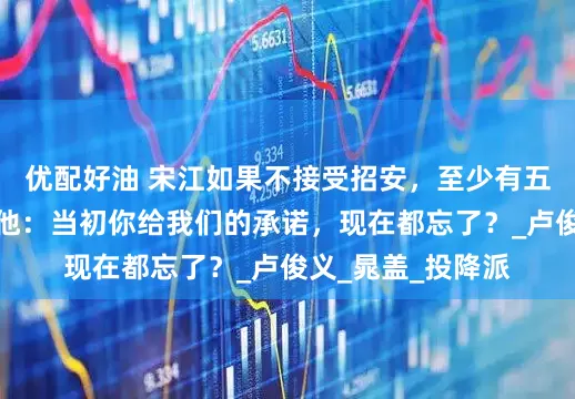 优配好油 宋江如果不接受招安，至少有五位梁山好汉会杀他：当初你给我们的承诺，现在都忘了？_卢俊义_晁盖_投降派